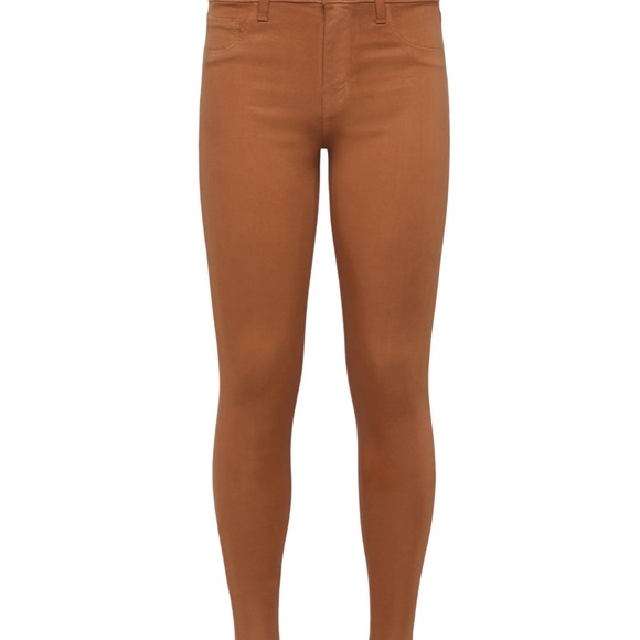 L'AGENCE Margo High Wasted Mocha Brown Coated‎ Jeans, 28 NWOT - Picture 11 of 16